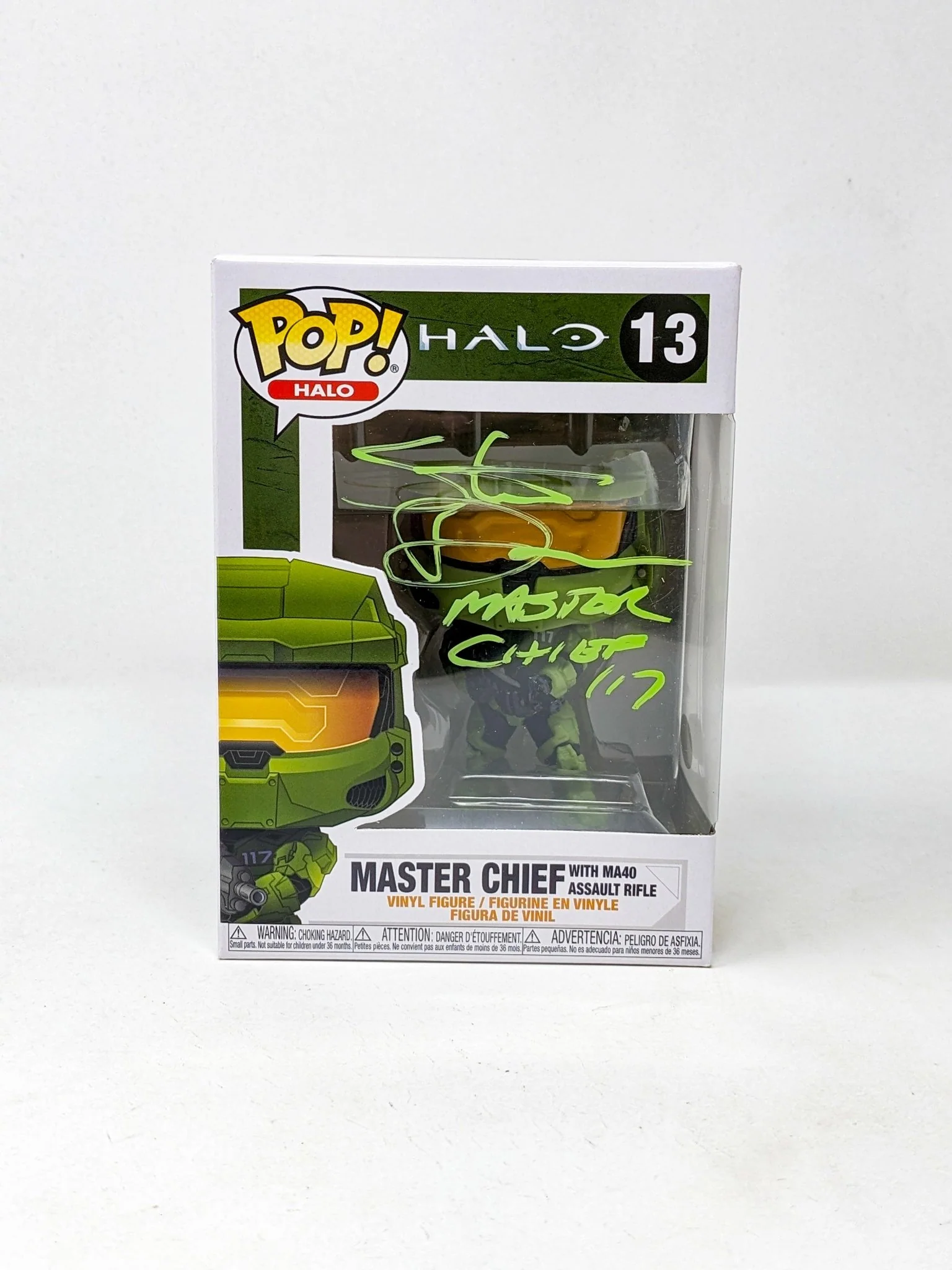 Steve Downes Halo Master Chief MA40 Assault Rifle #13 Signed Funko Pop JSA Certified Autograph - Image 6