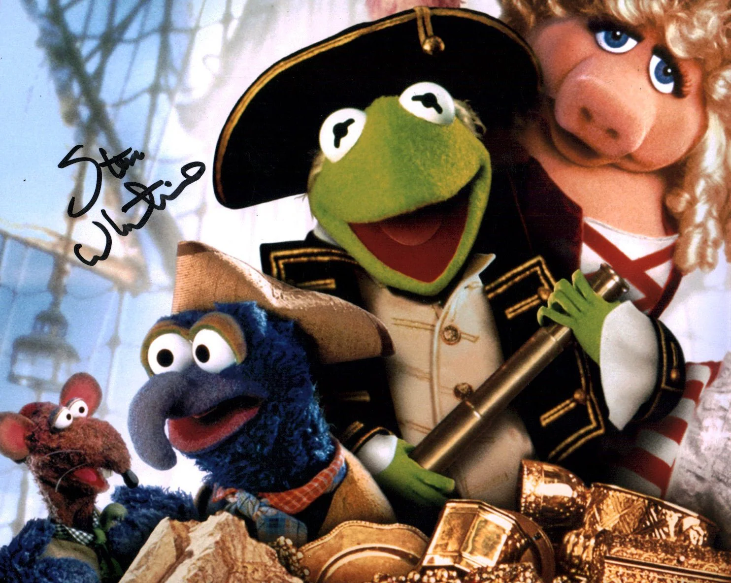 Steve Whitmire Muppet Treasure Island 8x10 Signed Photo JSA Certified Autograph