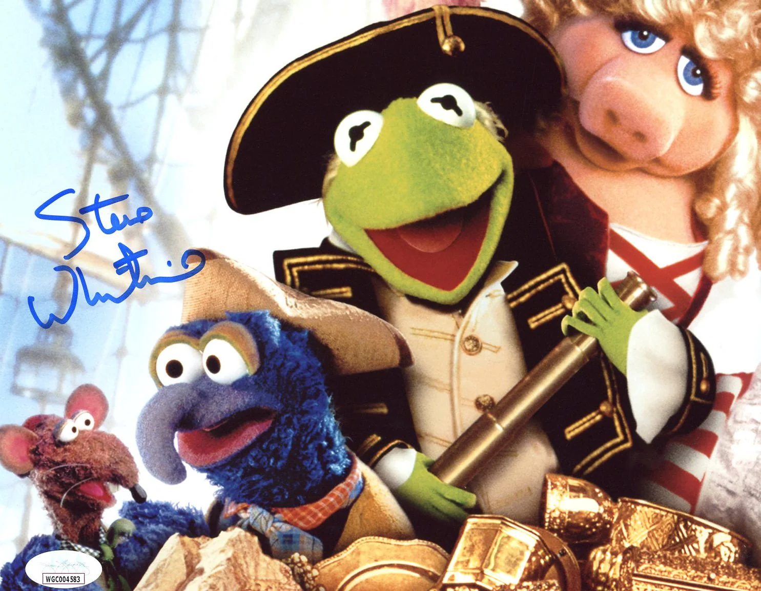 Steve Whitmire Muppet Treasure Island 8x10 Signed Photo JSA Certified Autograph - Image 2