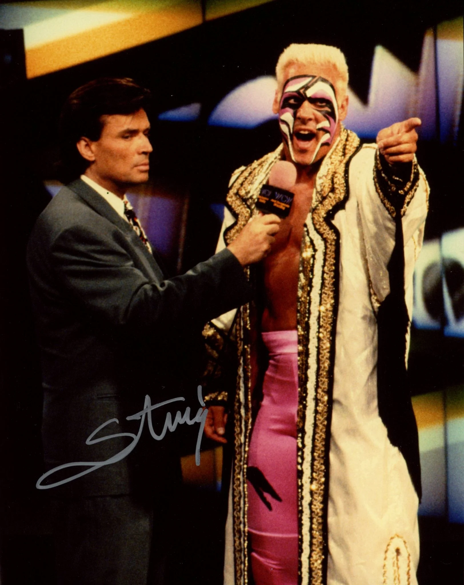 Sting WCW Wrestling 8x10 Signed Photo JSA Certified Autograph