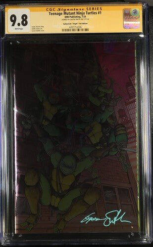 Teenage Mutant Ninja Turtles 2024 #1 Foil Virgin Cover B GalaxyCon Exclusive CGC Signature Series 9.8 Gavin Smith