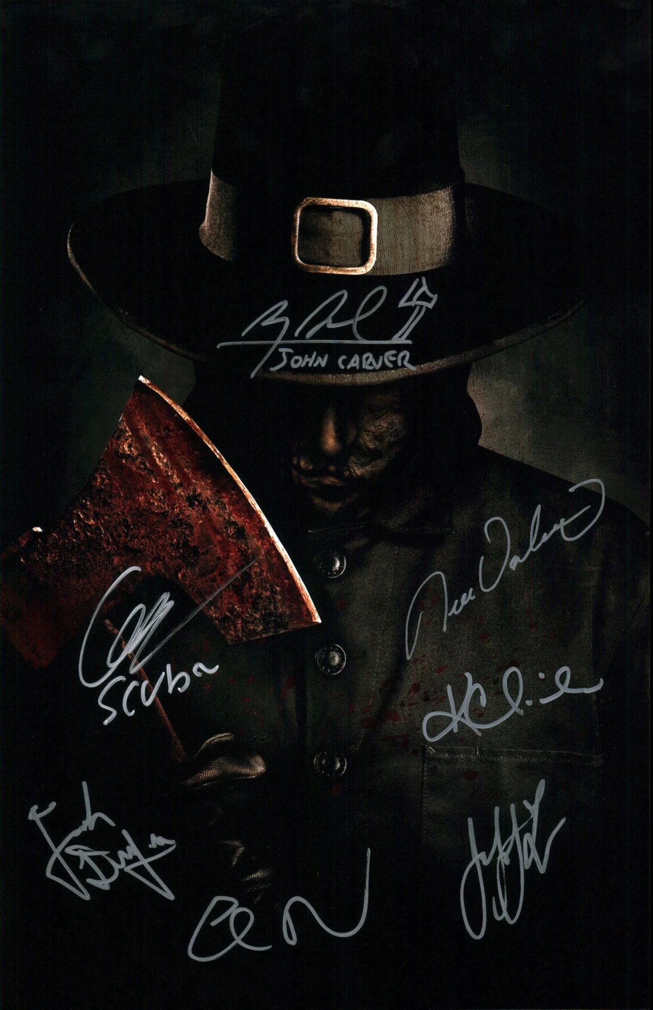Thanksgiving Cast x7 11x17 Signed Photo JSA Certified Autograph