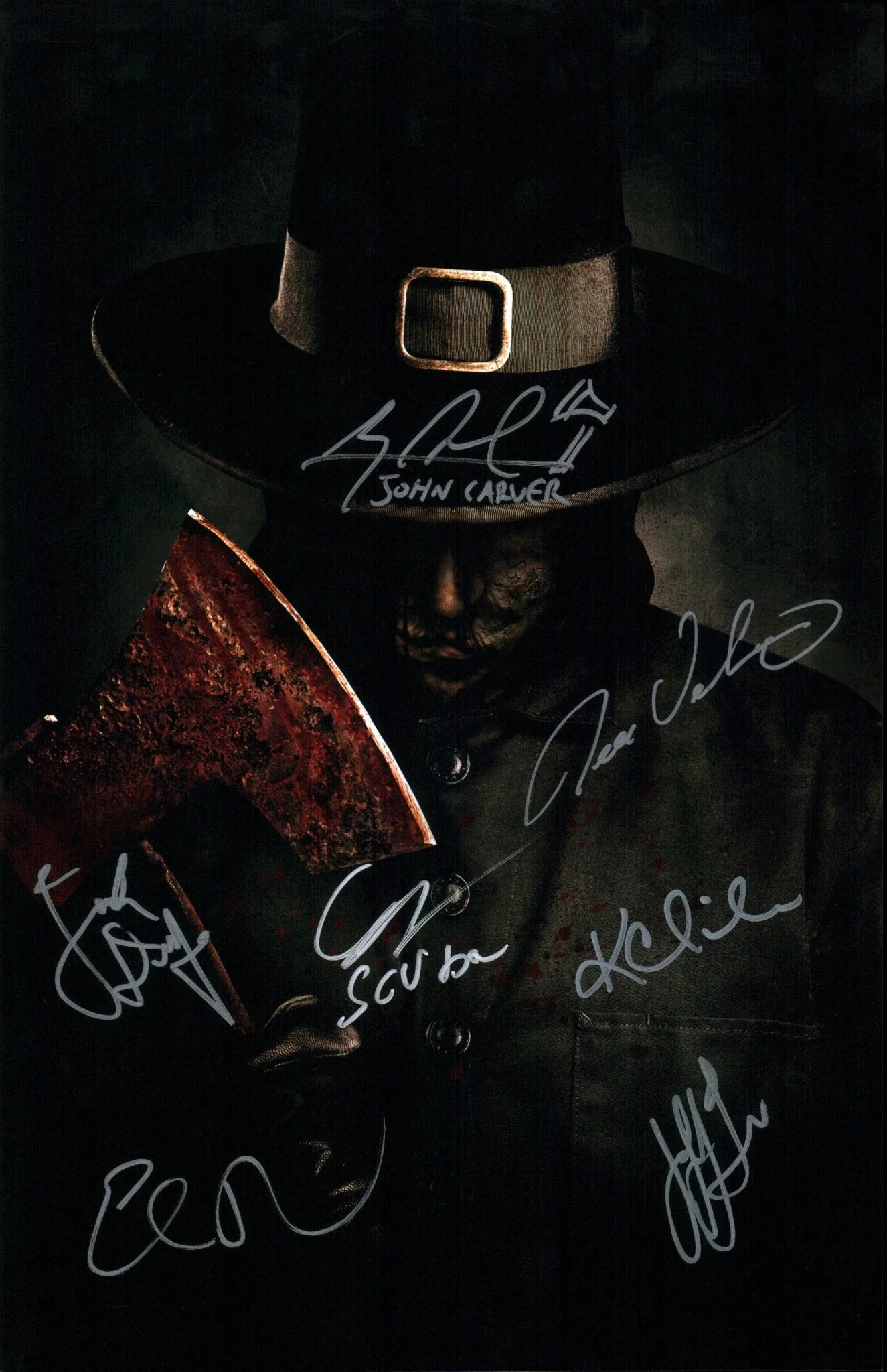 Thanksgiving Cast x7 11x17 Signed Photo JSA Certified Autograph - Image 3