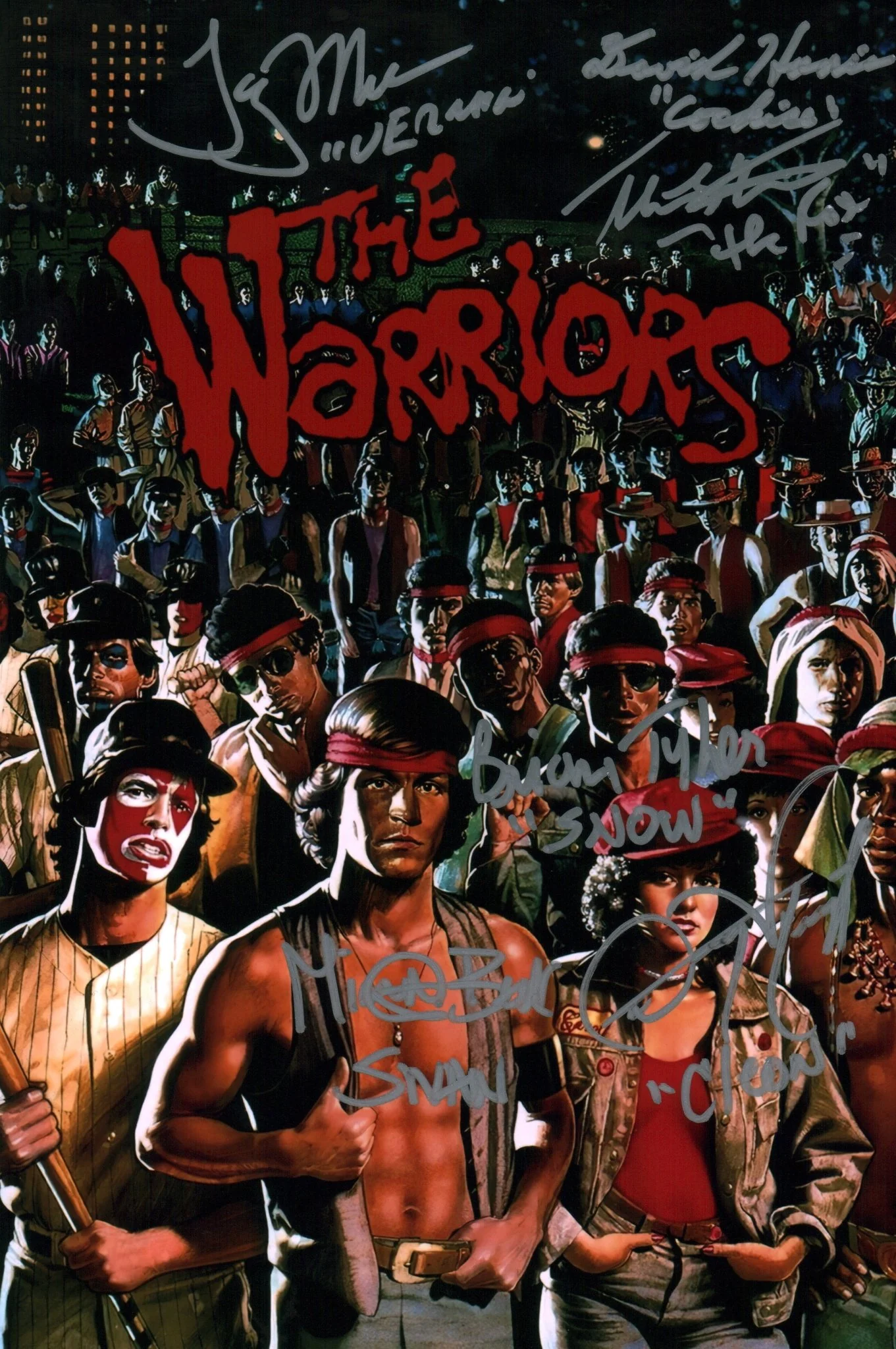 The Warriors 8x12 Cast x6 Signed Photo Tyler, Harris, Wright, Beck, Waites, Michos JSA Certified Autograph - Image 4