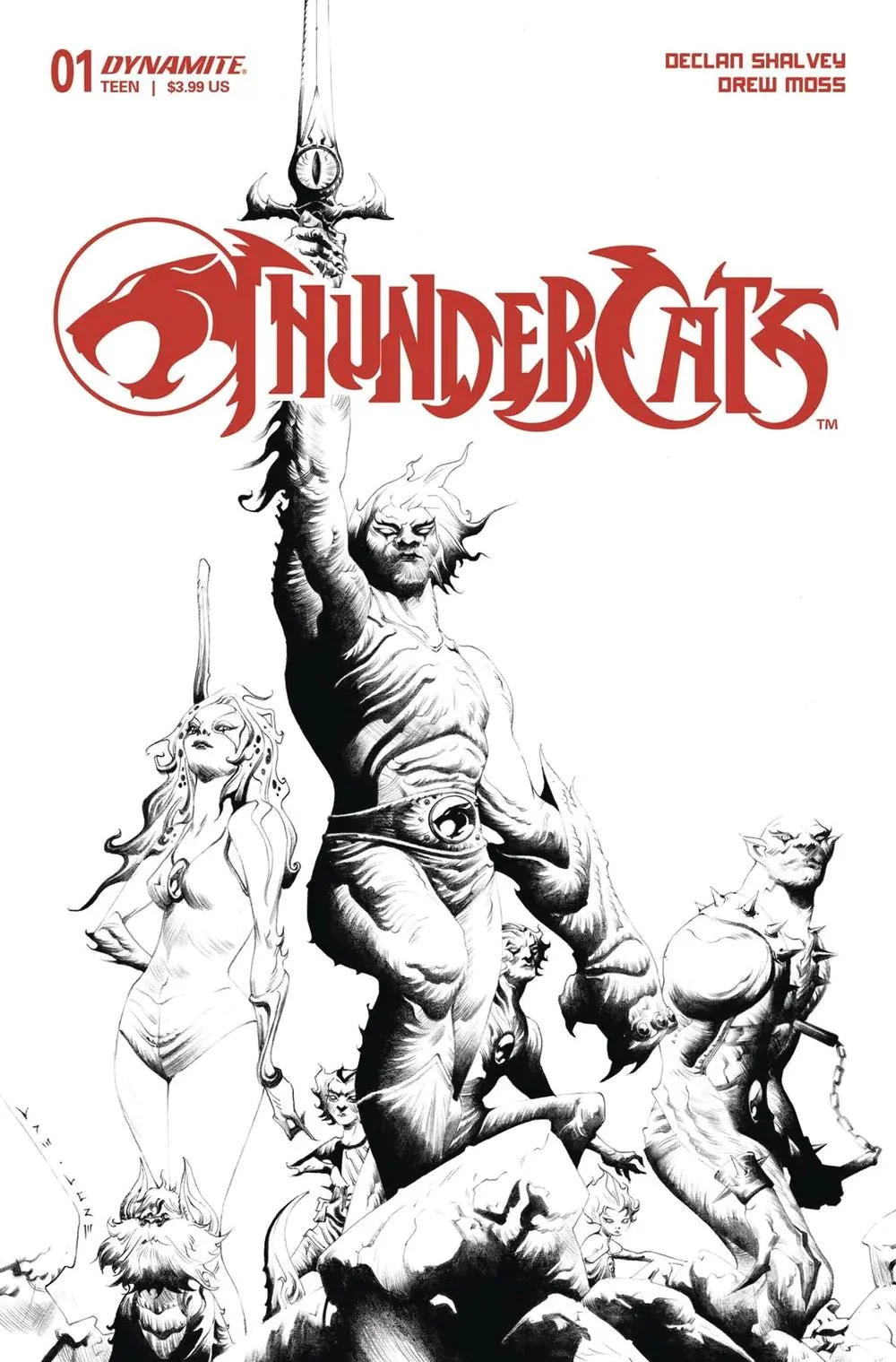 Thundercats #1 Cover T 1:25 Jae Lee Line Art Variant Cover Comic Book - Image 2