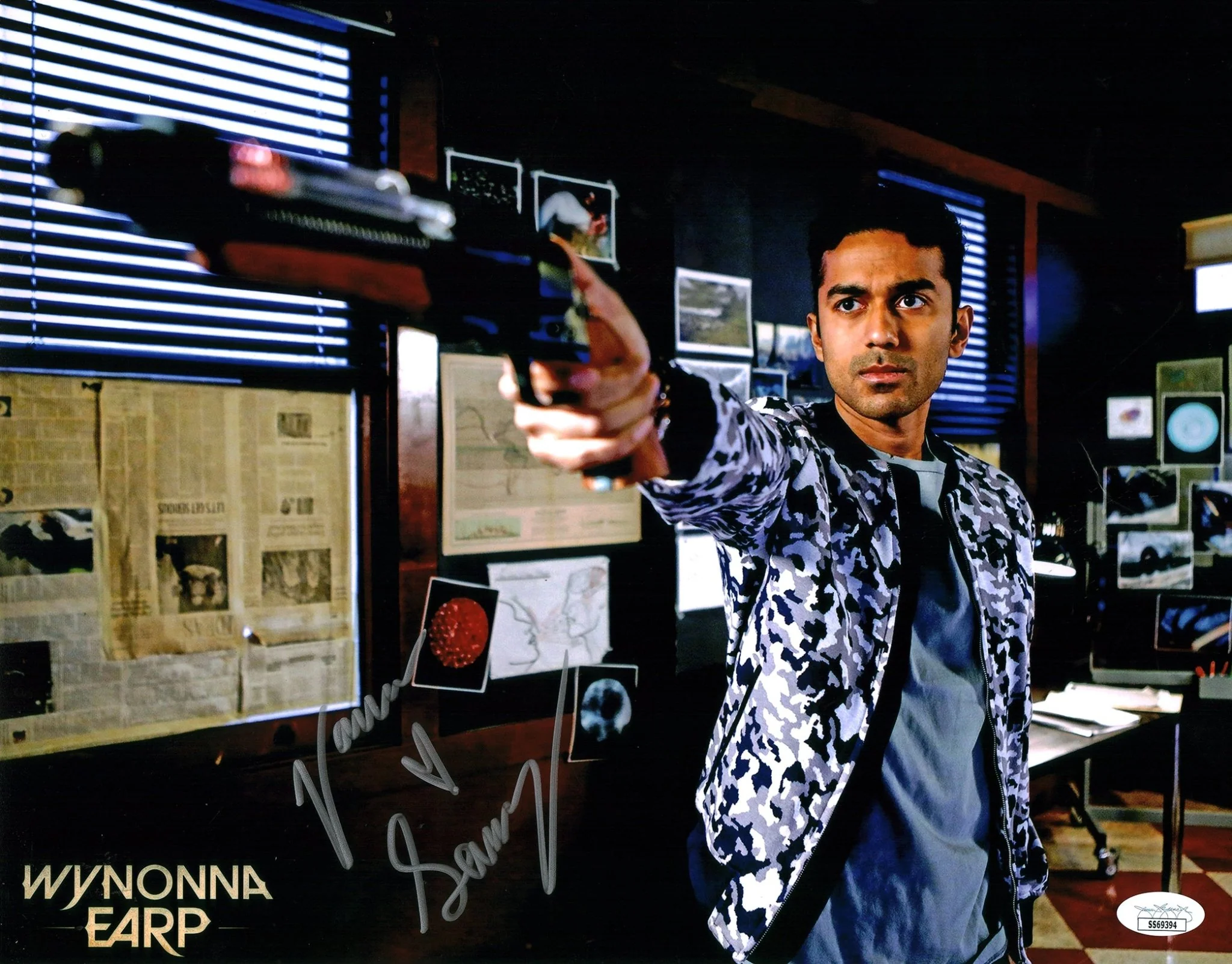 Varun Saranga Wynonna Earp 11x14 Photo Poster Signed JSA Certified Autograph