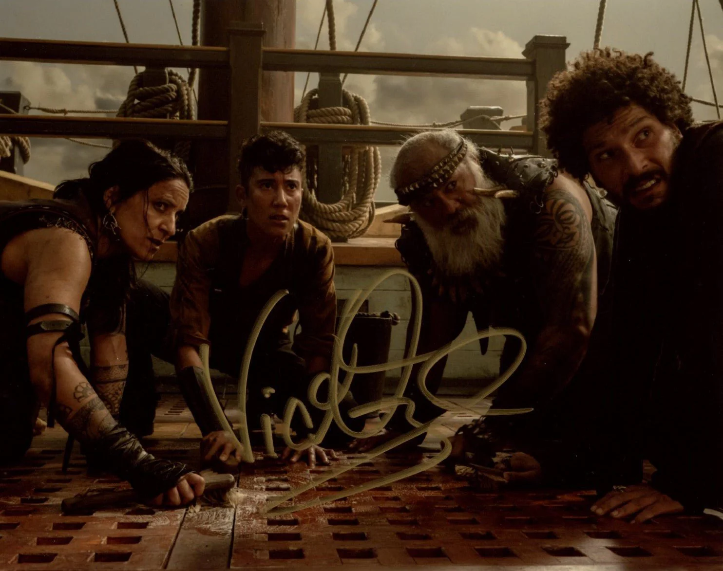 Vico Ortiz Our Flag Means Death 8x10 Signed Photo JSA Certified Autograph - Image 3